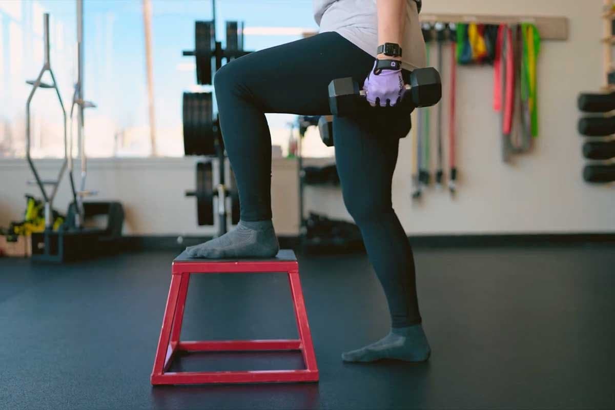 Person exercising at Align gym in Redding, CA